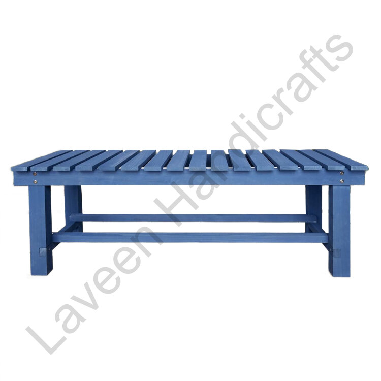 2 Person Patio Bench Seat Blue