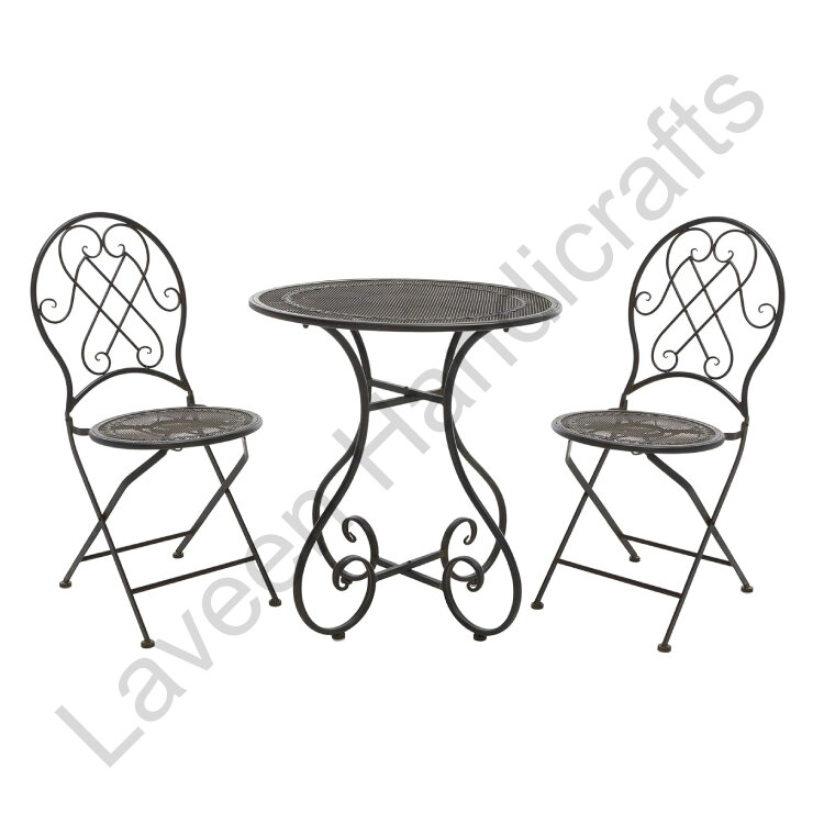 Versatility Design Bistro Set Black - 3 Pcs