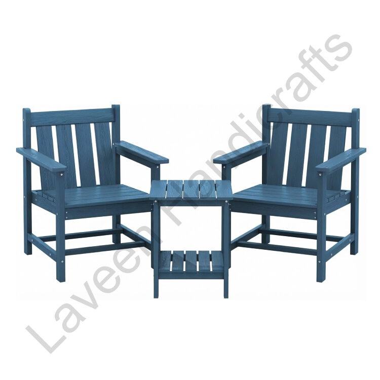 All Weather Bistro Set Blue - 3 Pcs