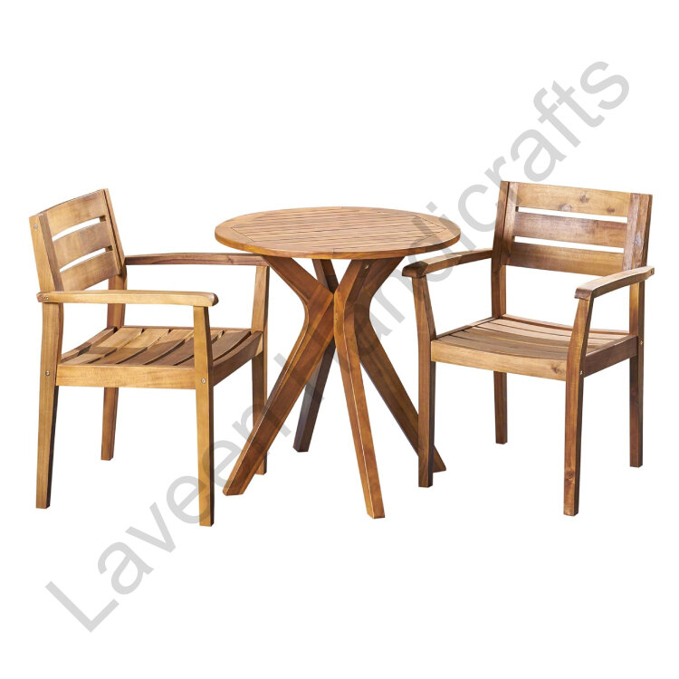 Backyard Modern Bistro Set Brown - 3 Pcs