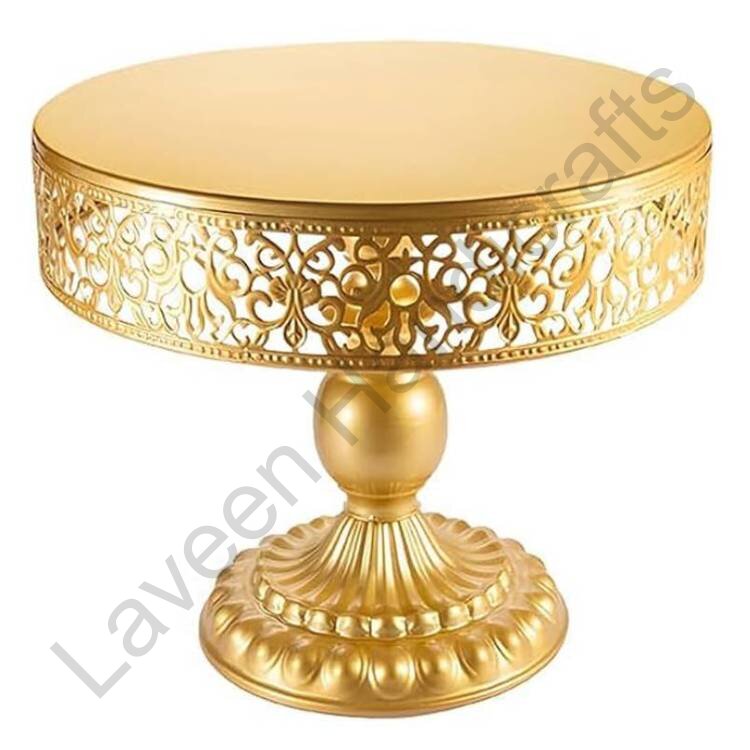 Vintage Candy Iron Cake Stand Golden
