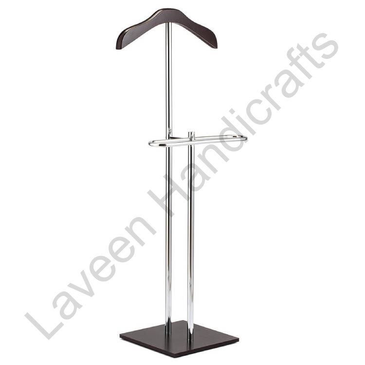 Free Standing Iron Coat & Hat Stand Brown