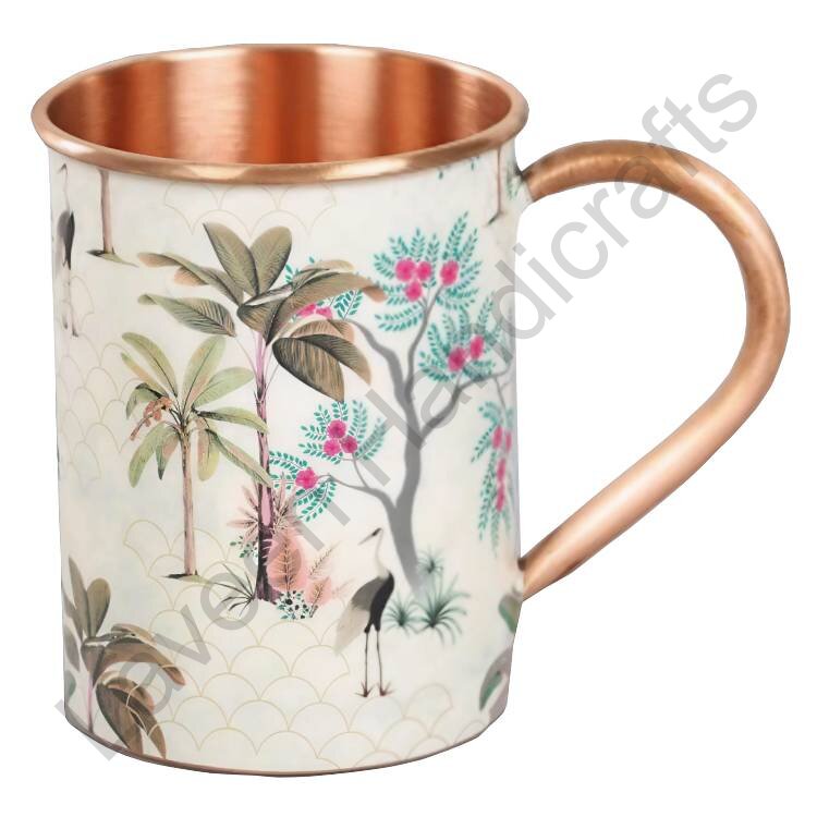 Printed Coffee Mug Cream