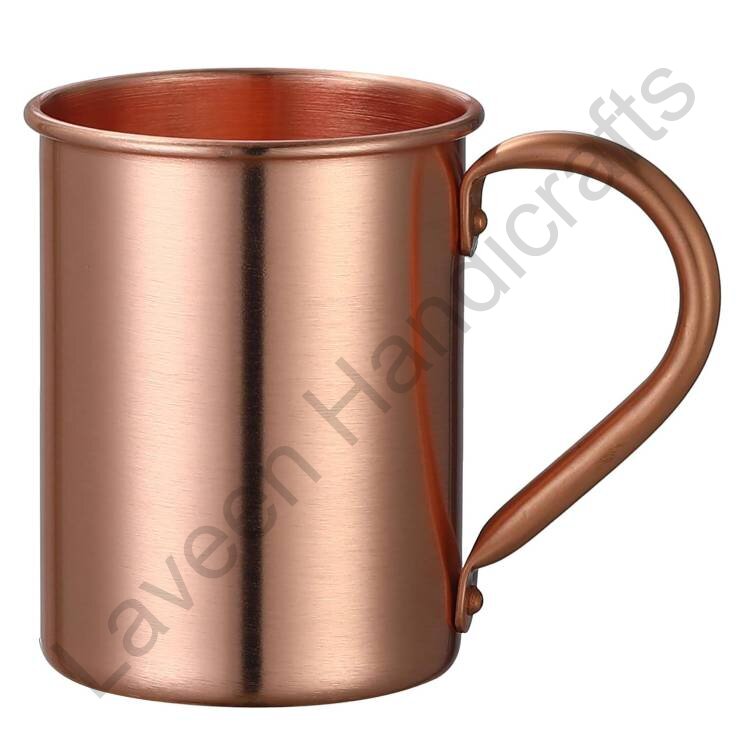 Straight Smooth Copper Coffee Mug