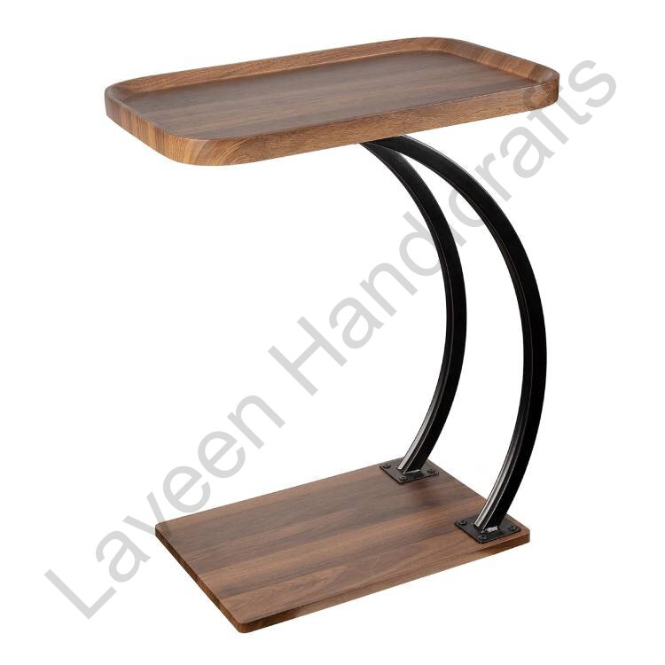 2-Tier Tray Style Coffee Table Brown