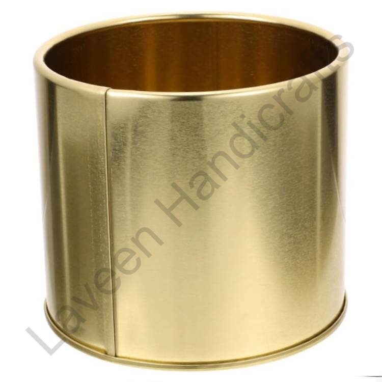 Moisture-Resistant Iron Planter Golden