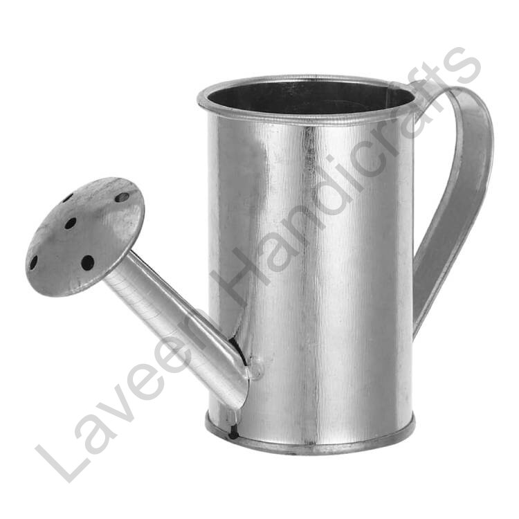 Modern Style Iron Watering Can Silver