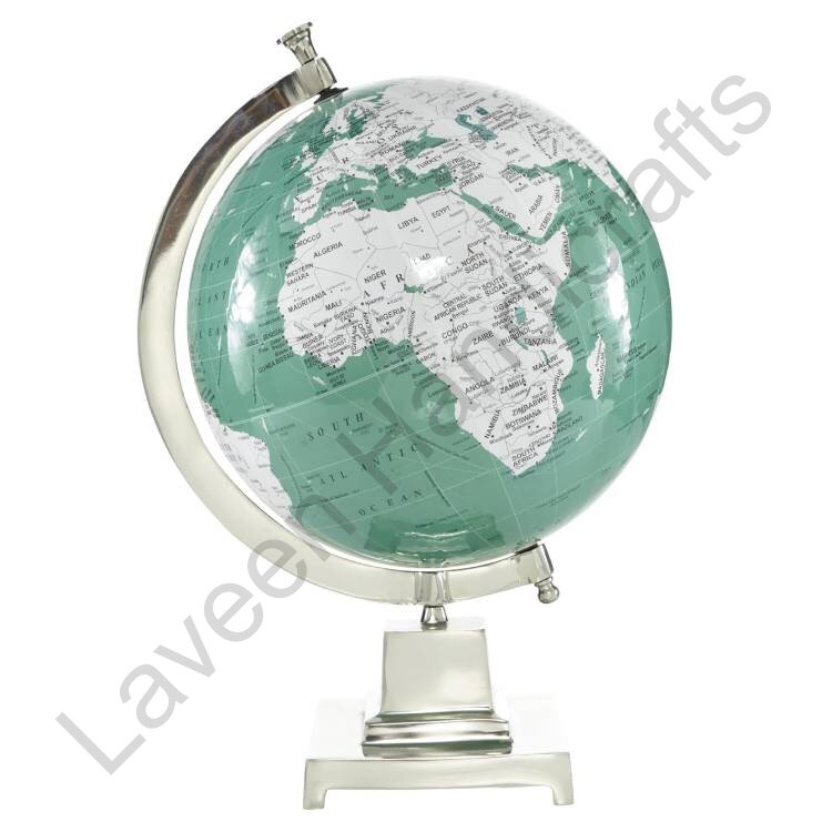 Modern Theme Aluminium Globe Teal