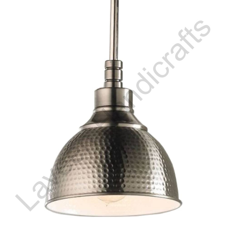 Vintage Pendant Hanging Lamp Silver