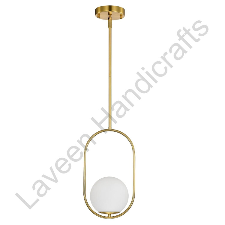 Modern Globe Pendant Hanging Lamp Golden