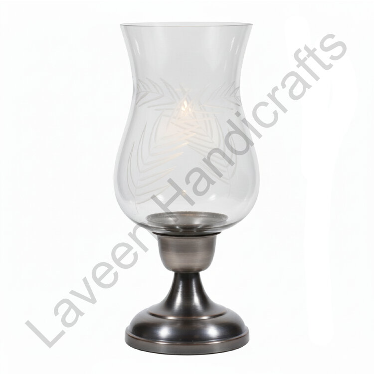 Hambridge Hurricane Lamp Silver