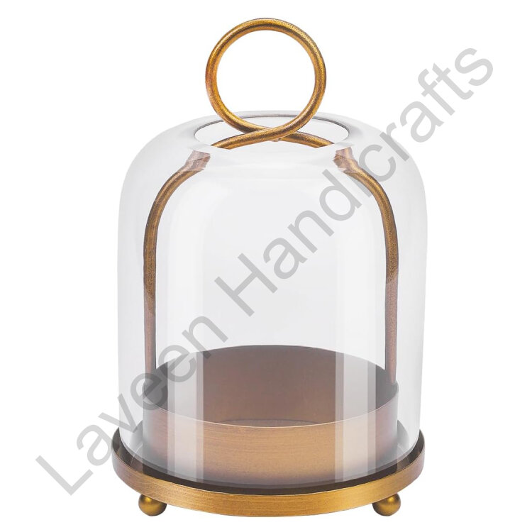 Versatile Modern Hurricane Lamp Golden