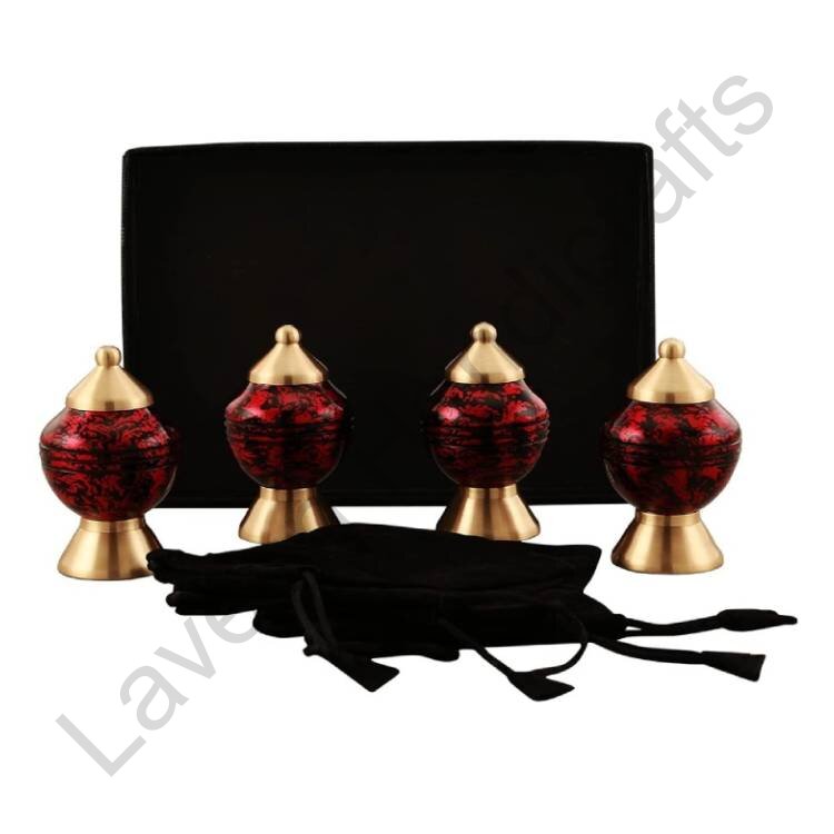 Beautiful Keepsake Urn Red - 4 Pcs