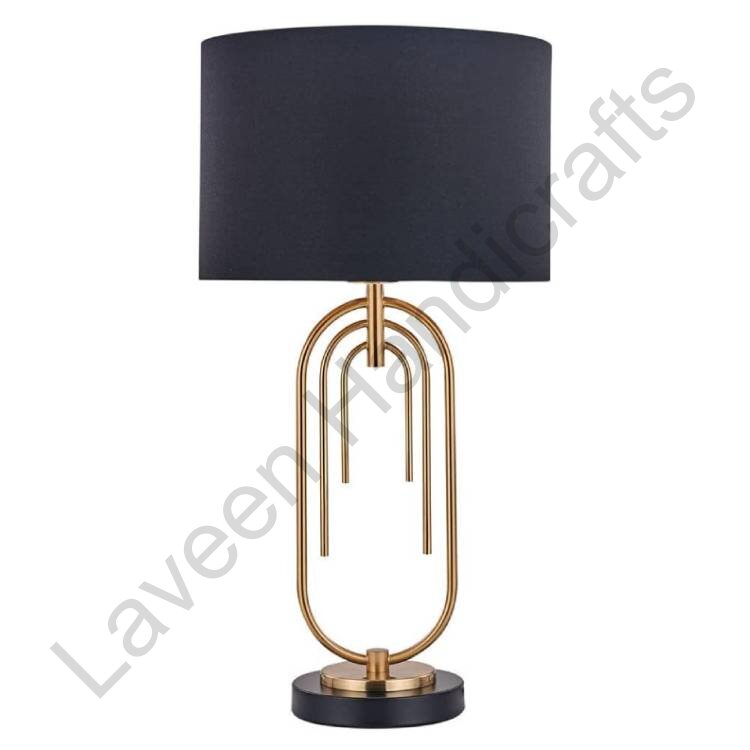 Elegant Decorative Lamp Black / Golden