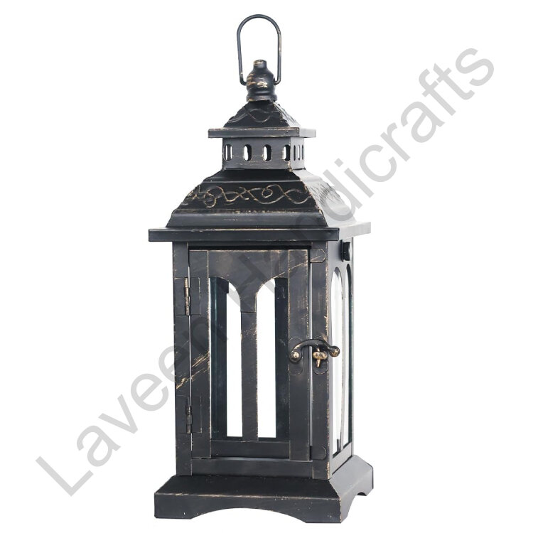 Vintage Home Decor Lantern Black
