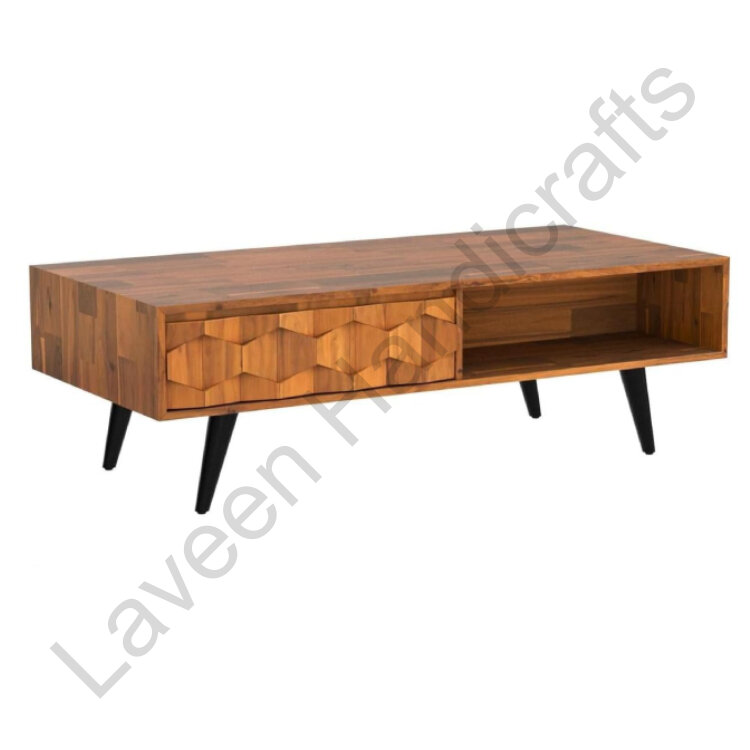 Mid Century Modern Living Room Table Brown