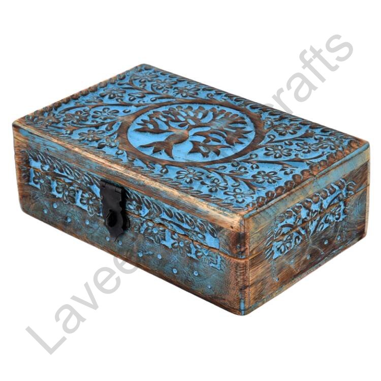 Trinket Memory Box Blue