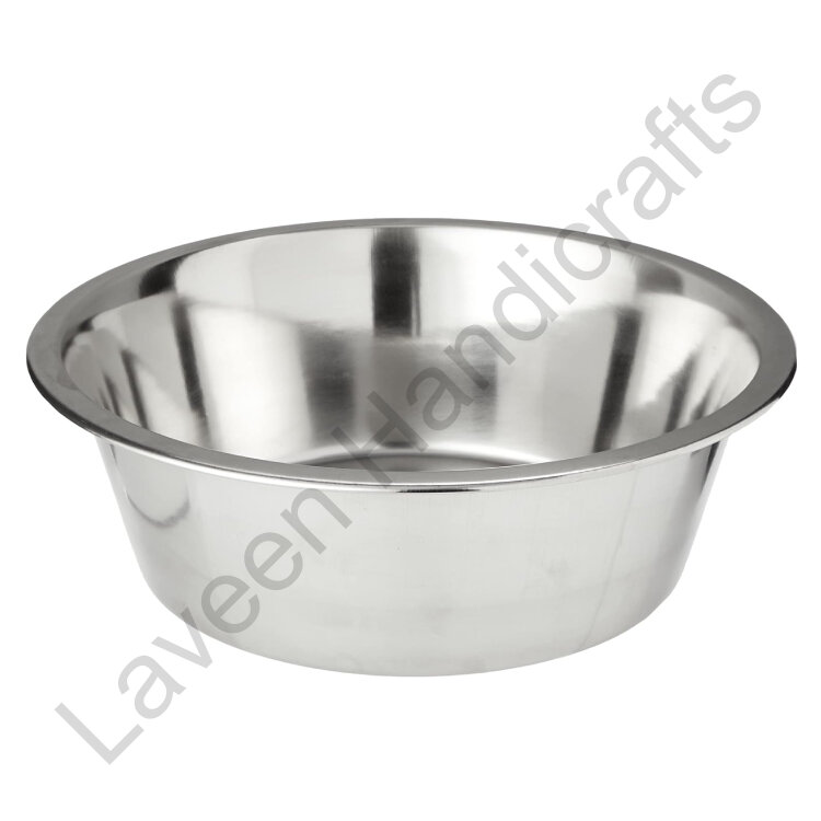 Plain Basic Pet Bowl Silver