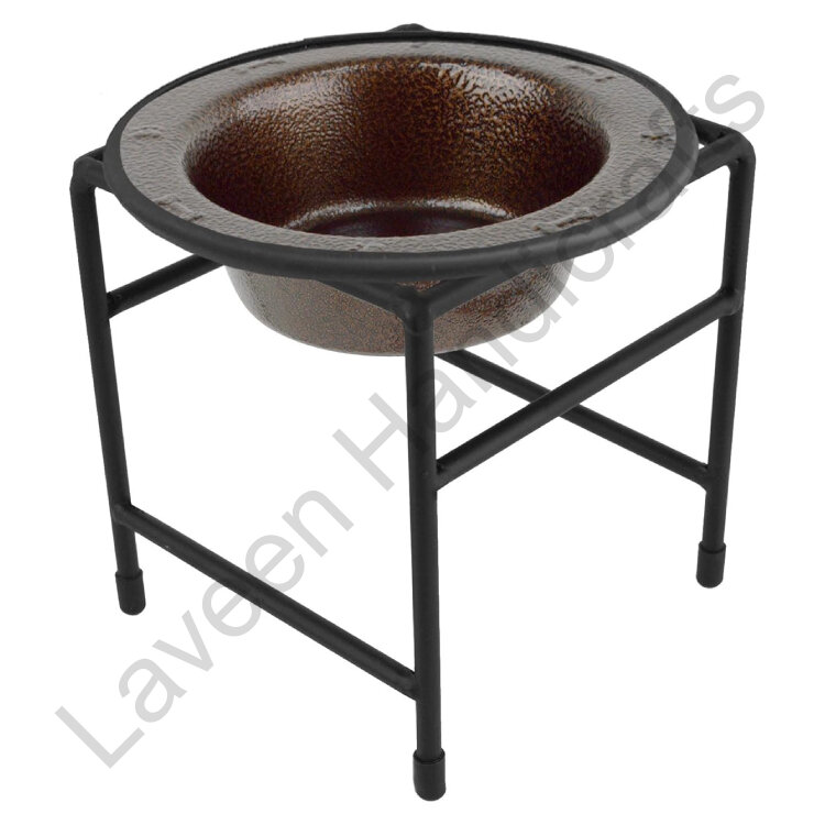 Single Diner Feeder Pet Bowl Brown