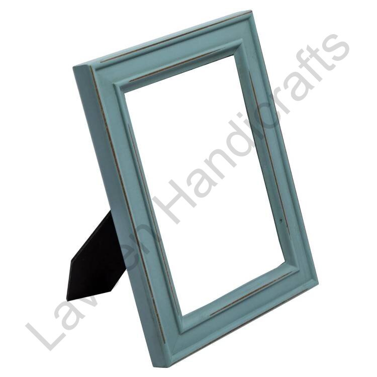 Rectangular Wooden Photo Frame Blue