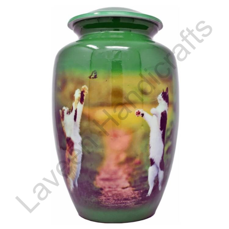 Faithful Heart Pet Urn Green