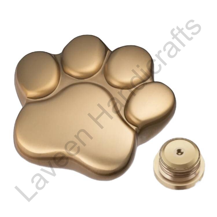 Furry Friend Paw Shape Pet Urn Golden