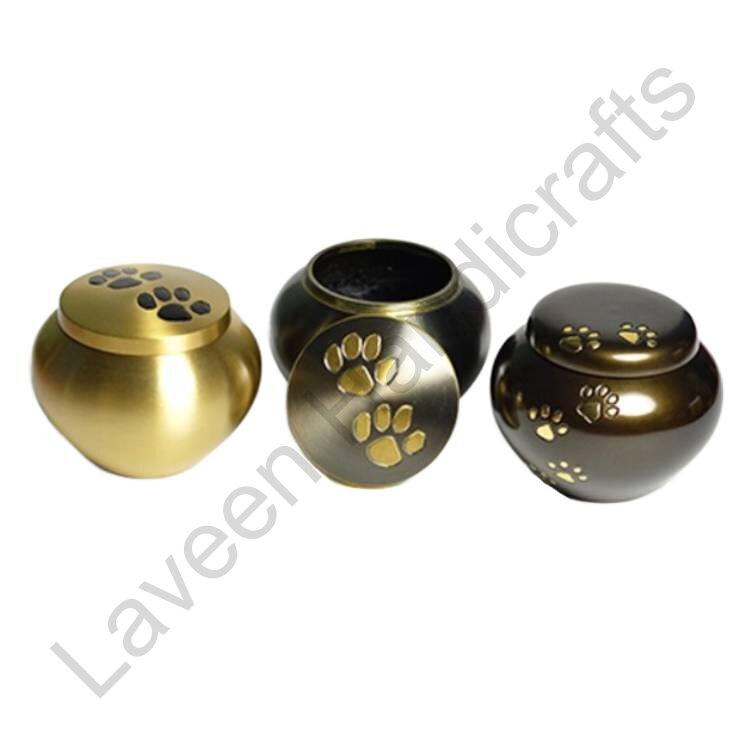 Joyful Heart Pet Urn Golden - 3 Pcs