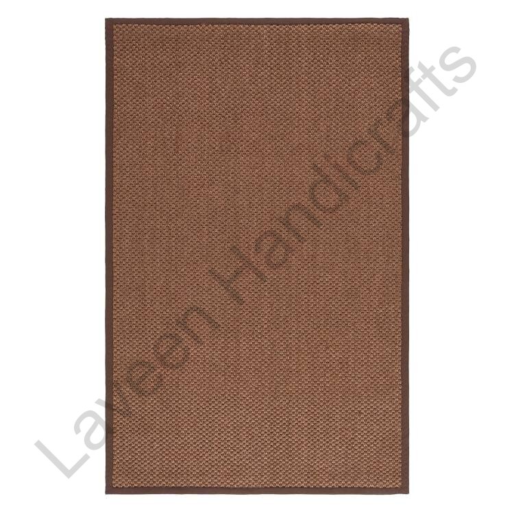 Natural Fiber Rug Dark Brown