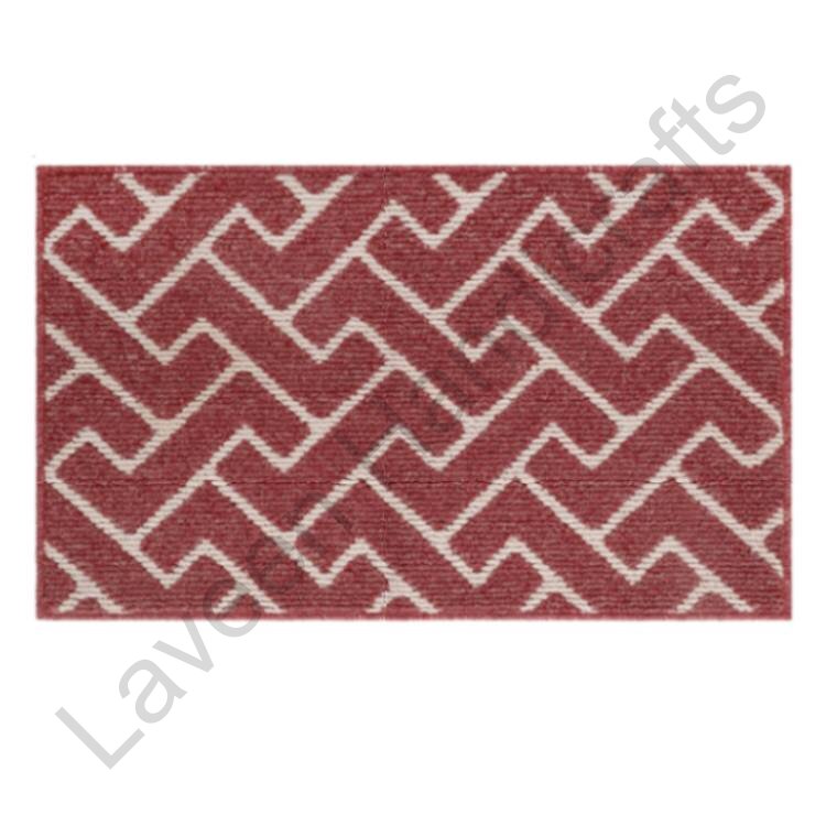 Hallway Non-Slip Runner Rug Red