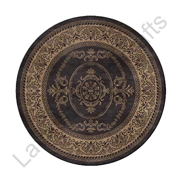 Living Room Large Rug Dark Brown