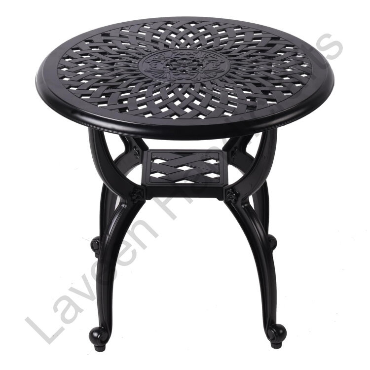 Garden Outdoor Side Table Black