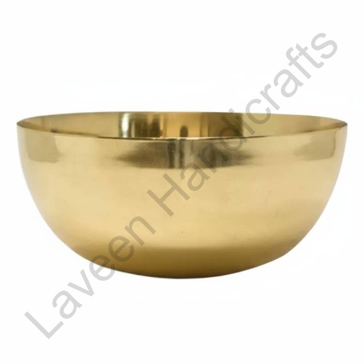 Round Shape Serving Bowl Golden