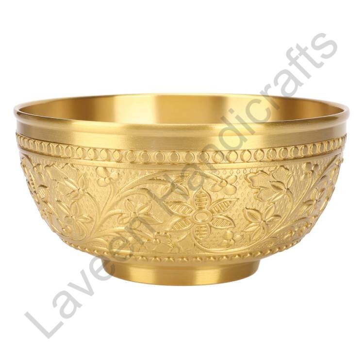 Decorative Serving Bowl Golden