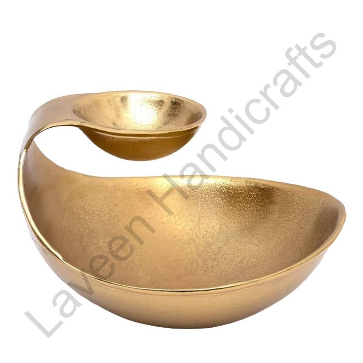 Decorative Centerpiece Serving Bowl Golden