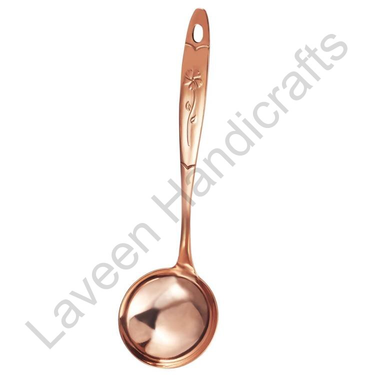 Pure Thickened Brass Serving Spoon Copper