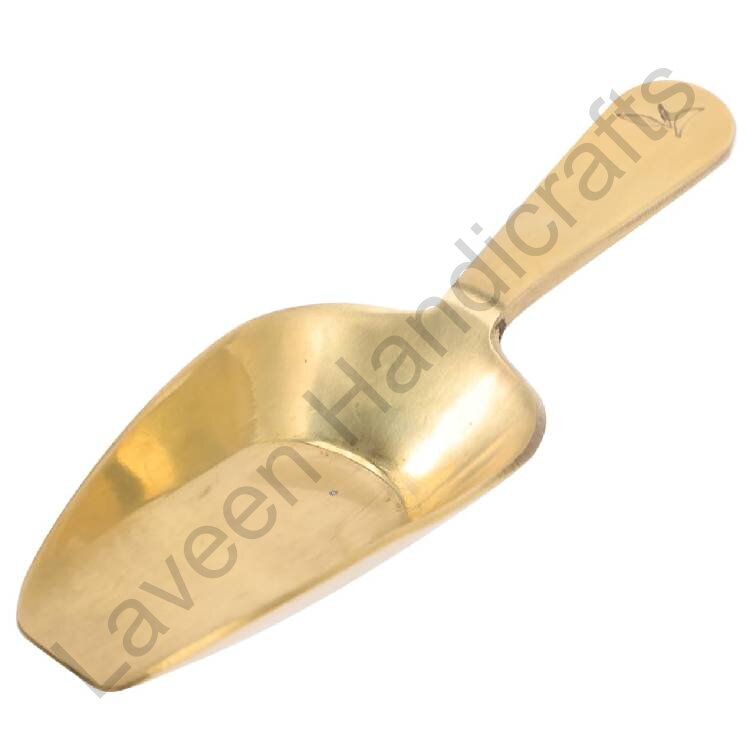 Scoop Brass/Aluminium Serving Spoon Golden