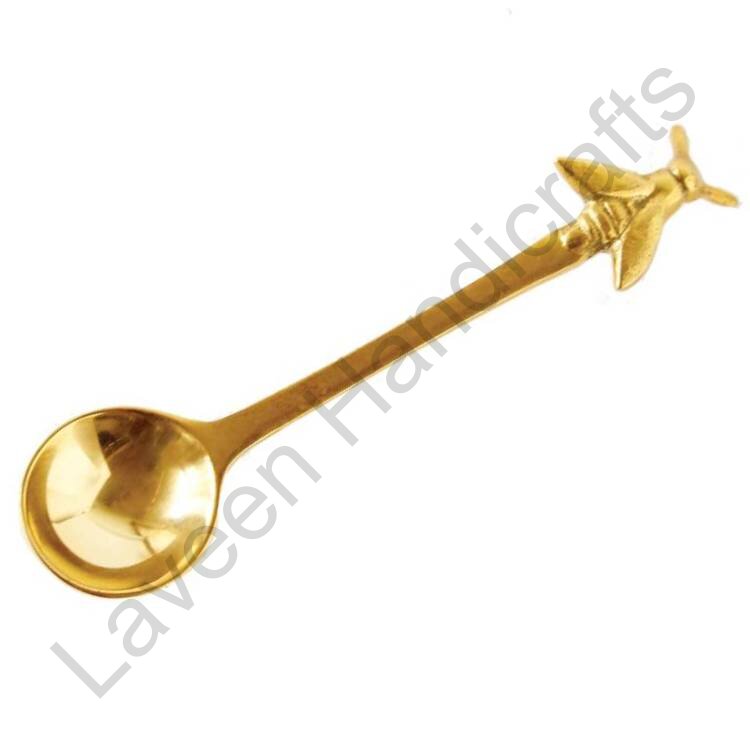 Bumble Bee Themed Brass Spoon Golden