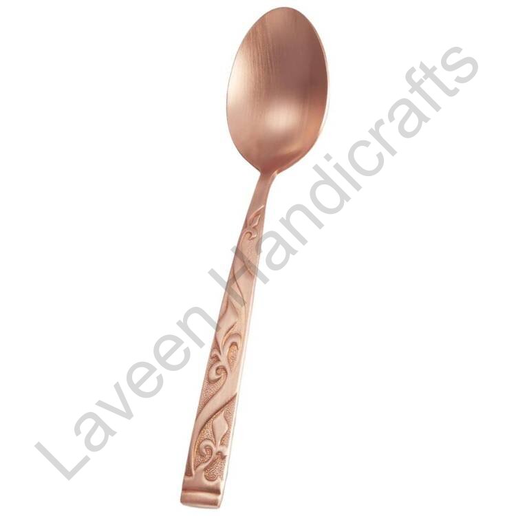 Wave Design Brass Spoon Copper