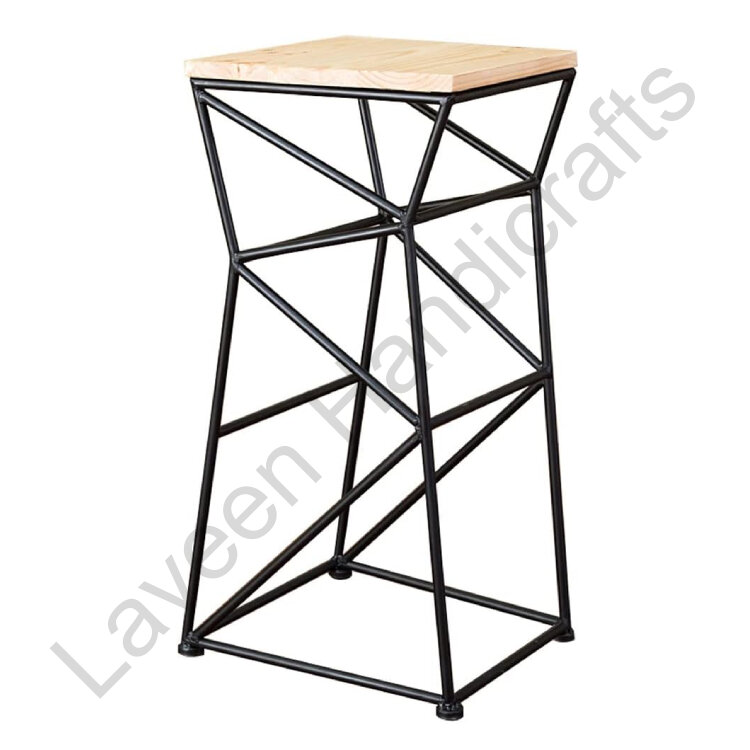 Modern Bar Stool Brown / Black