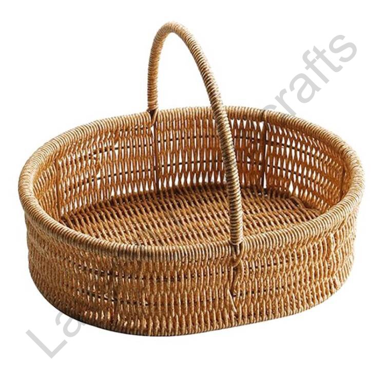 Farmhouse Style Table Basket Brown