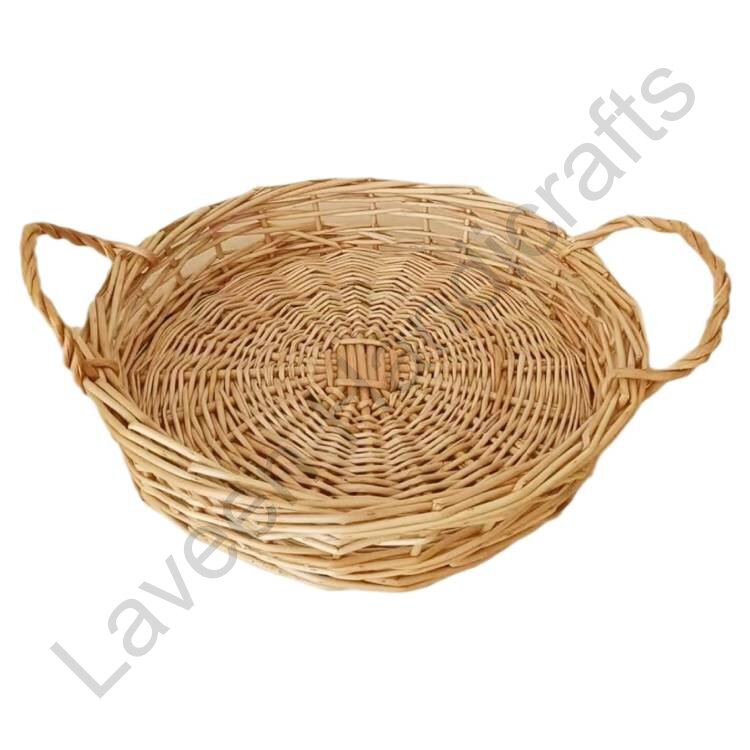Natural Table Basket Brown With Handles