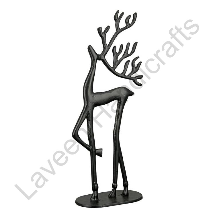 Reindeer Table Top Decor Black