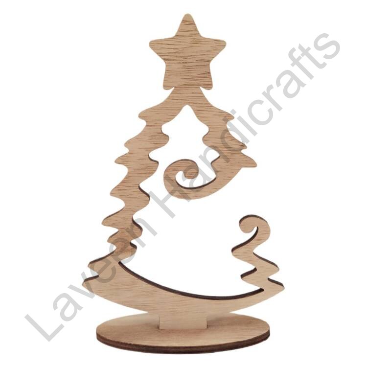 Tree Ornaments Decor Table Top Brown