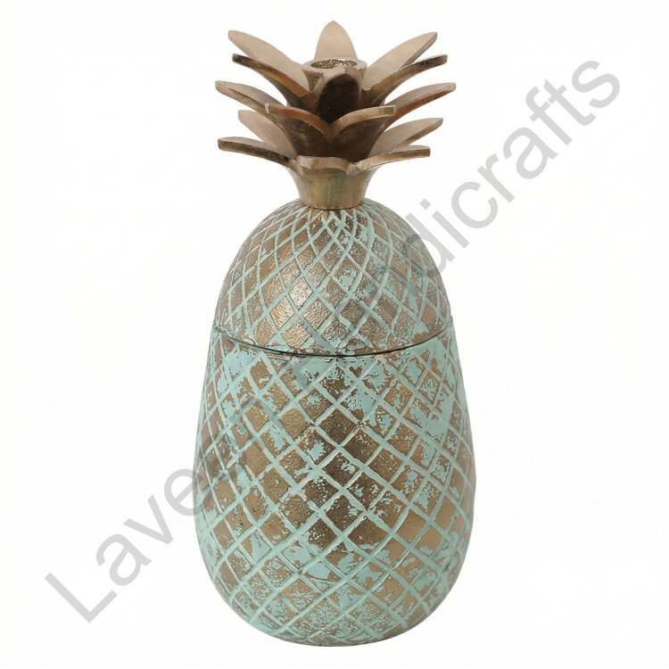 Beautiful Storage Jar Table Top Grey / Blue
