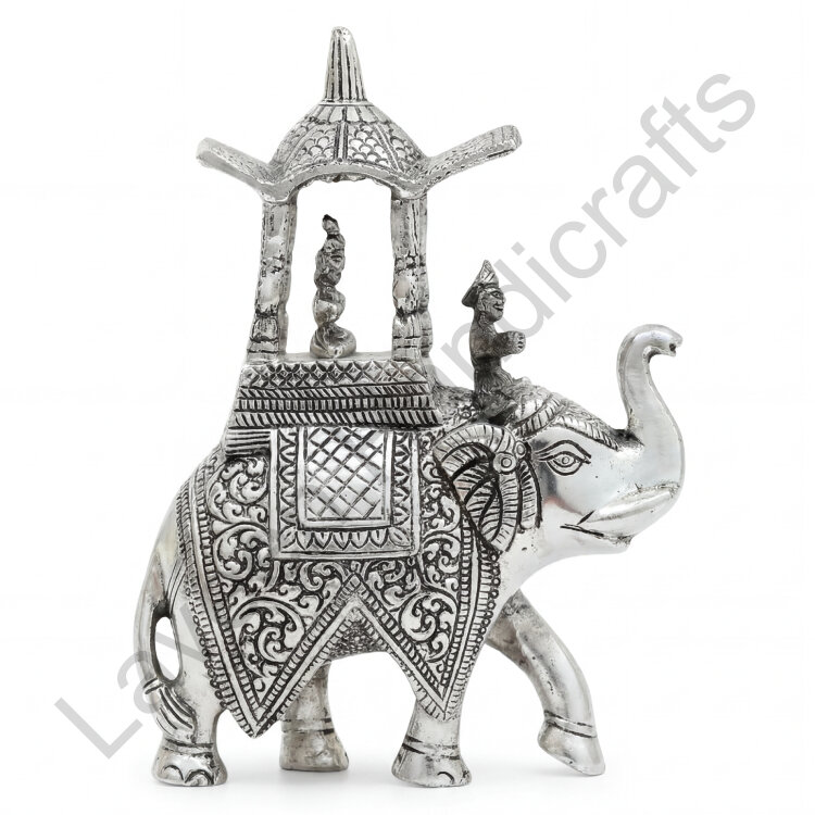 Elephant Design Table Top Silver
