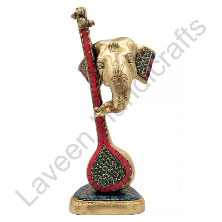 Ganesh Guitar Table Top Golden / Red