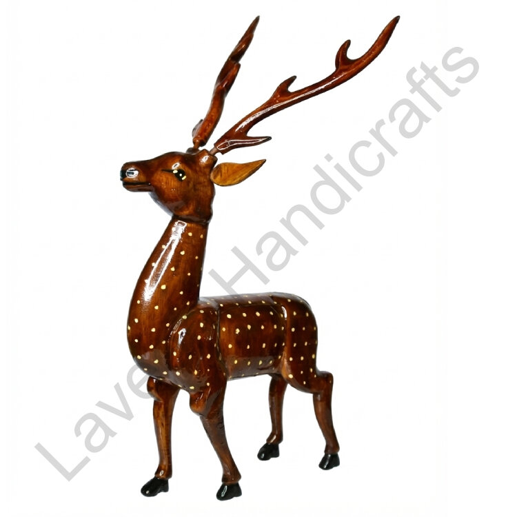 Exquisite Deer Design Table Top Brown