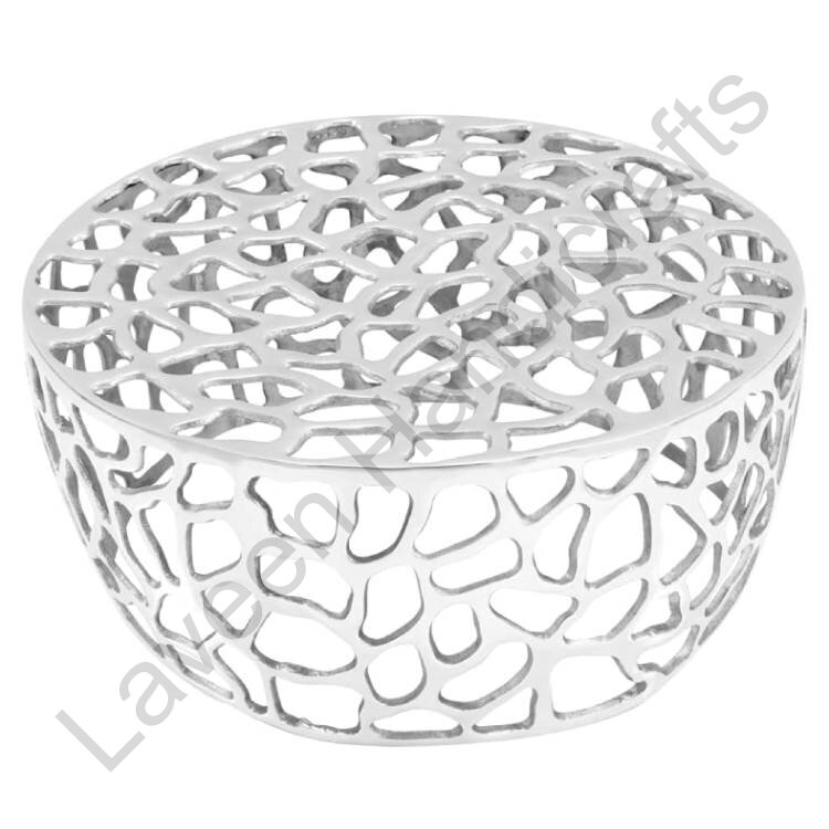 Modern Decor Living Room Table Silver