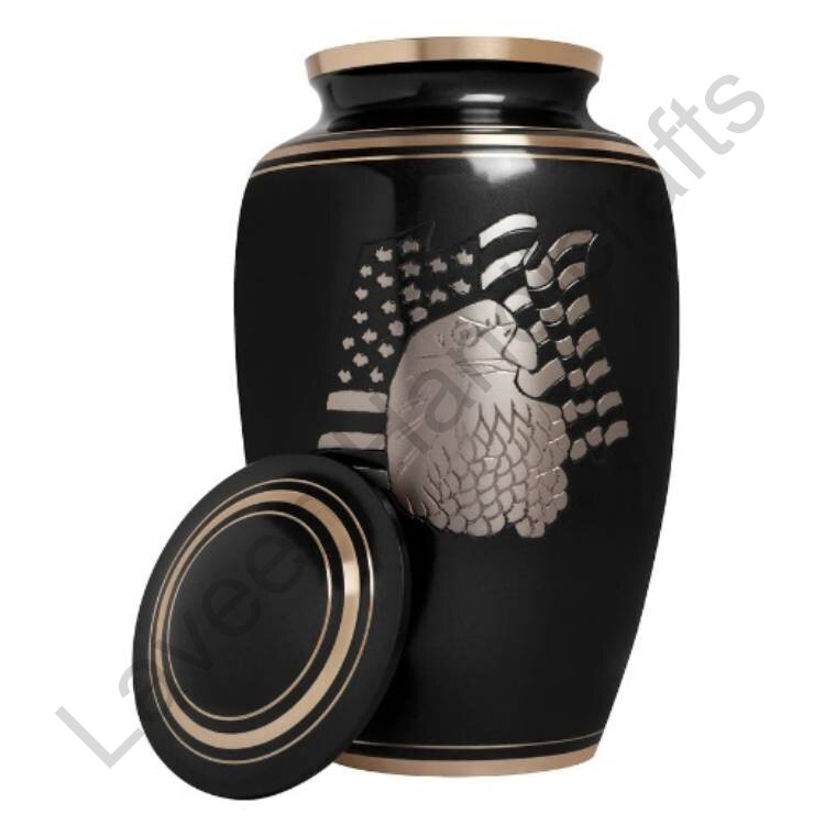 Eagle Tribute Human Urn Black
