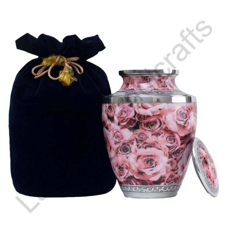 Rose Garden Human Urn Pink With Pouch